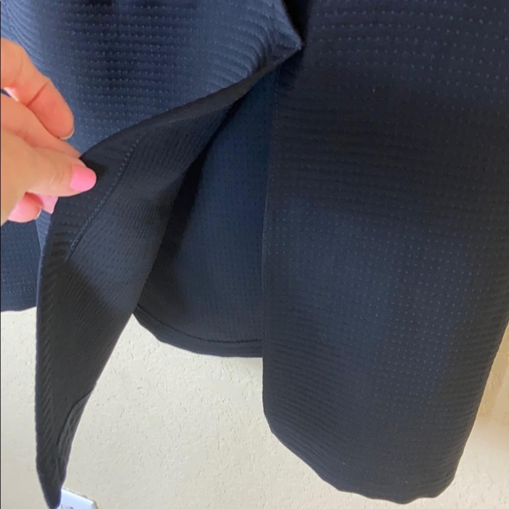Topshop black midi high waist tie straight skirt 8 - Picture 6 of 8